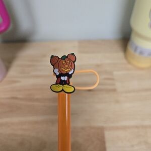 Halloween Disney Pumpkin Straw Topper